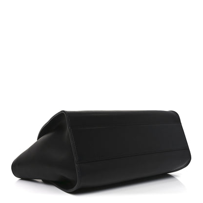 The Row Polished Saddle Calfskin Marlo 12 Tote Bag Black 4 of 9