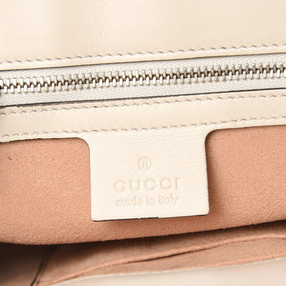 Gucci Calfskin Web Stripe Large Dionysus Tote Bag White 7 of 8