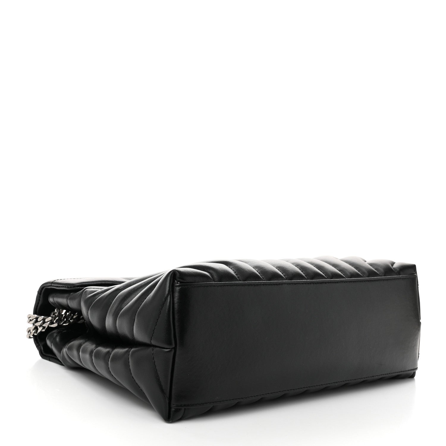 Saint Laurent Calfskin Y Quilted Monogram Medium Loulou Chain Satchel Black 4 of 11