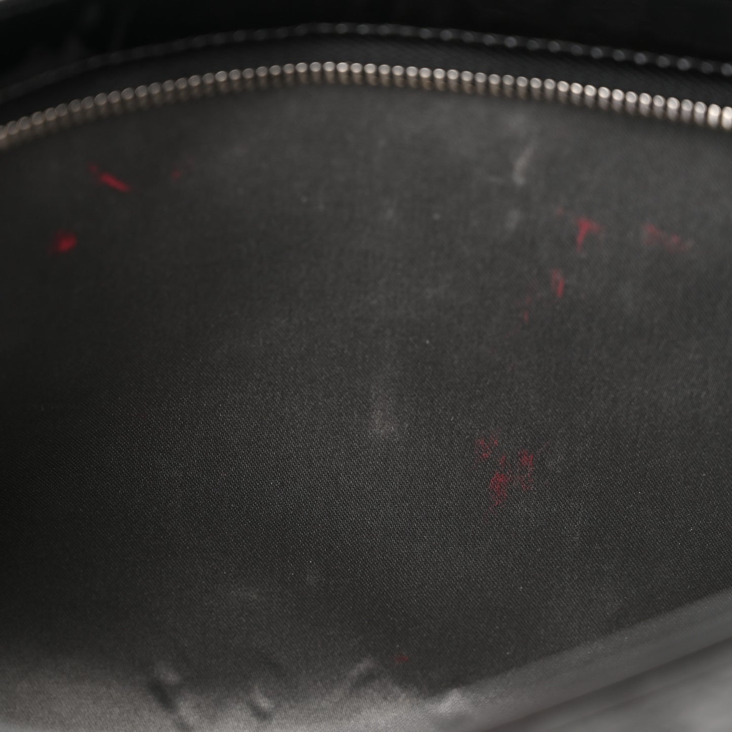 Patent Calfskin Lucky Symbols Pochette Black