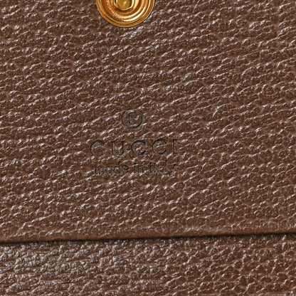 Gucci GG Supreme Monogram Web Ophidia Card Case Beige New Acero 6 of 6