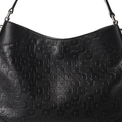 Gucci Calfskin Horsebit Embossed Hobo Black 12 of 12