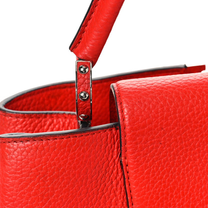 Louis Vuitton Taurillon Capucines MM Coquelicot 9 of 10
