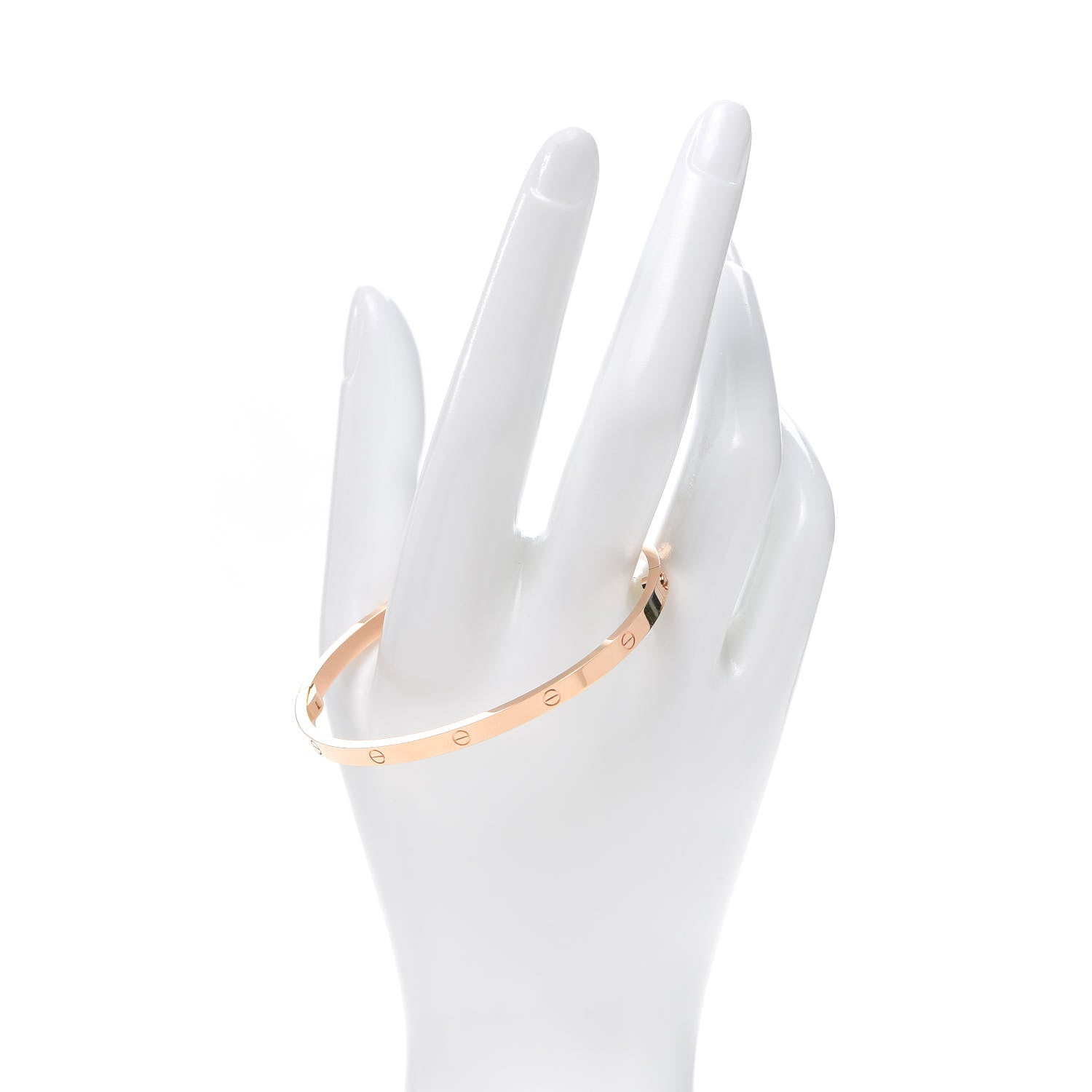 Cartier 18K Pink Gold Small LOVE Bracelet 18 2 of 7