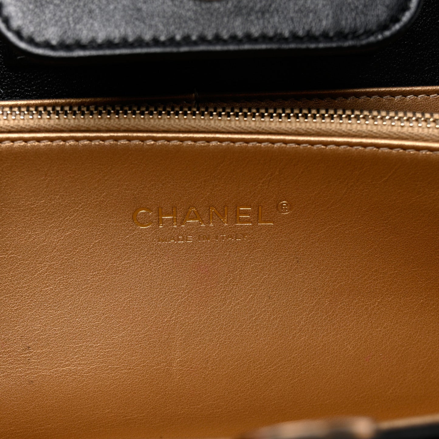 Lambskin Quilted Coco Midnight Clutch Black