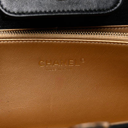 Chanel Lambskin Quilted Coco Midnight Clutch Black 6 of 8