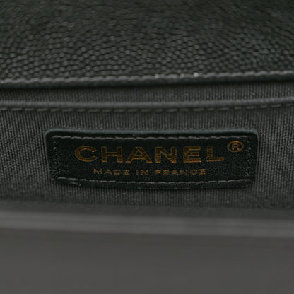 Chanel Caviar Quilted Medium Boy Flap Black 6 of 10