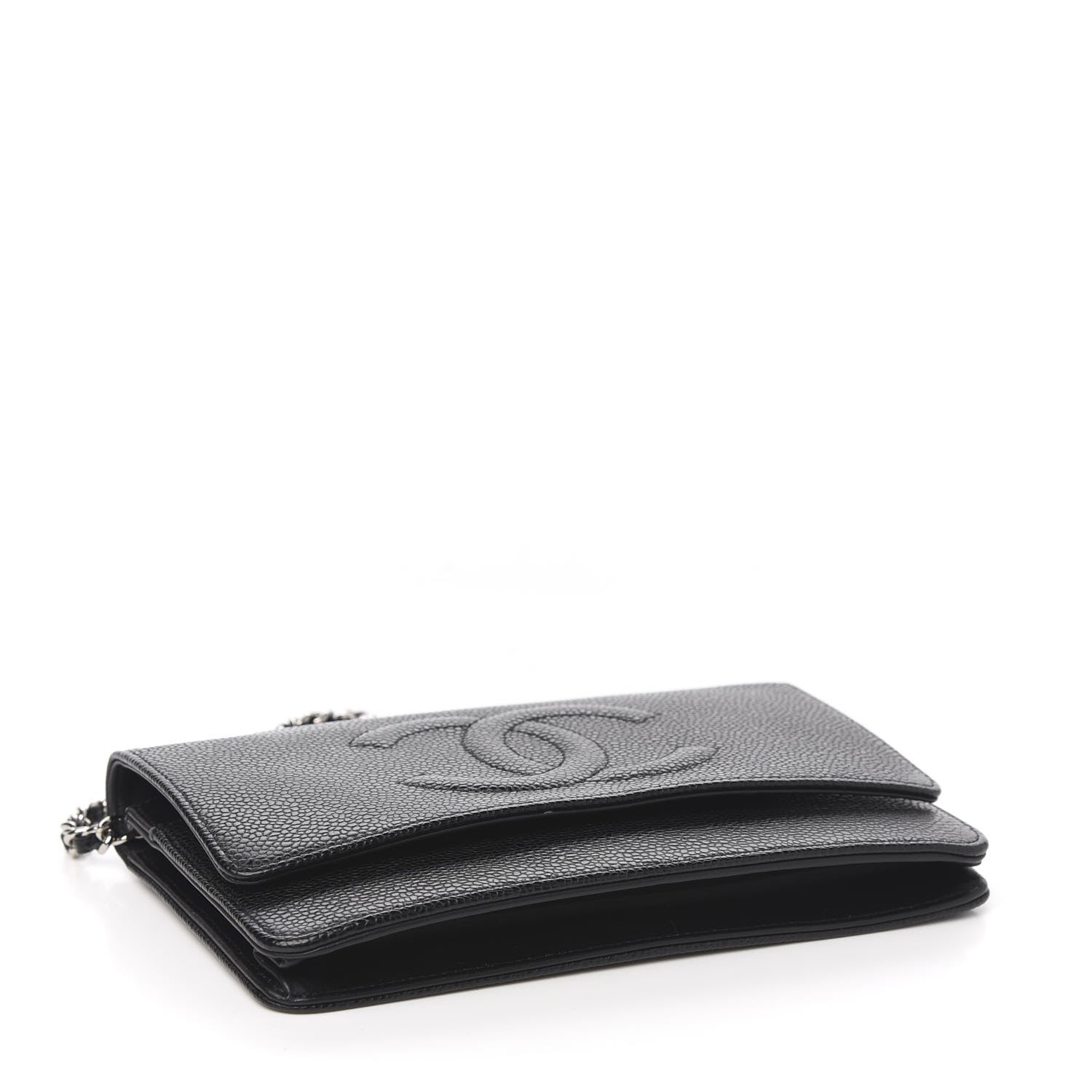 Chanel Caviar Timeless CC Wallet On Chain WOC Black 3 of 11