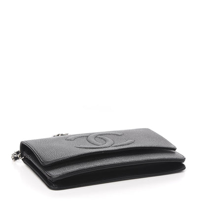 Chanel Caviar Timeless CC Wallet On Chain WOC Black 3 of 11