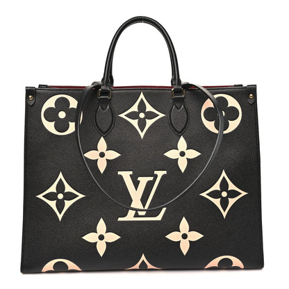 Louis Vuitton Empreinte Monogram Giant Onthego GM Black Beige 1 of 9