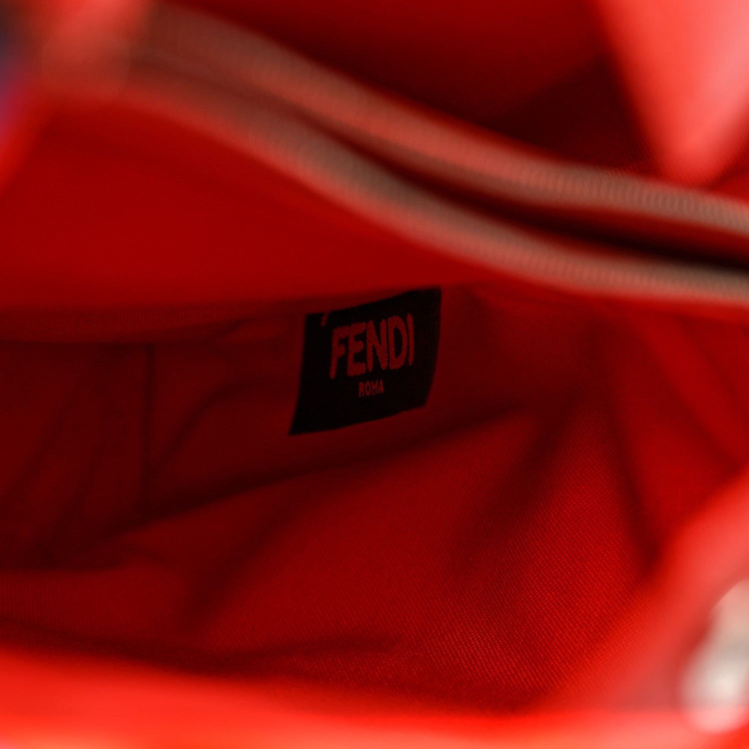 Fendi Vitello Elite Monster Petite 2Jours Tote Blue Royal Papavero Multicolor 7 of 9