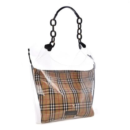 Burberry Plastic Medium Shopper Antique Yellow Black 3 of 11