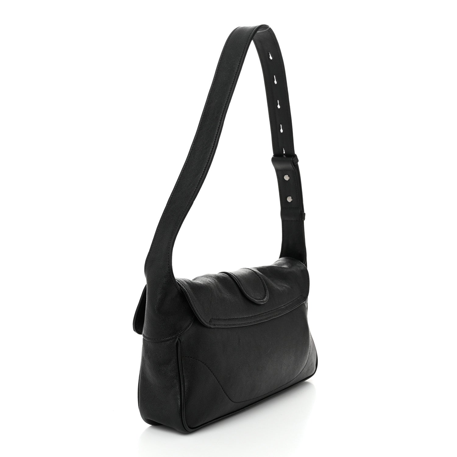 Gucci Goatskin Small GG Monochrome Aphrodite Shoulder Bag Black 3 of 10