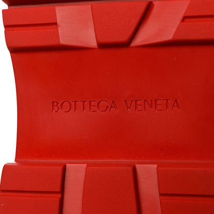 Bottega Veneta Calfskin The Tire Chelsea Boots 39 Black Bright Red 8 of 10