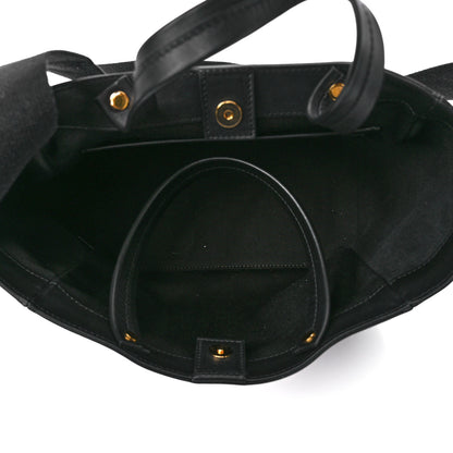 Tom Ford Canvas Calfskin Mini Logo Tote Black 5 of 10