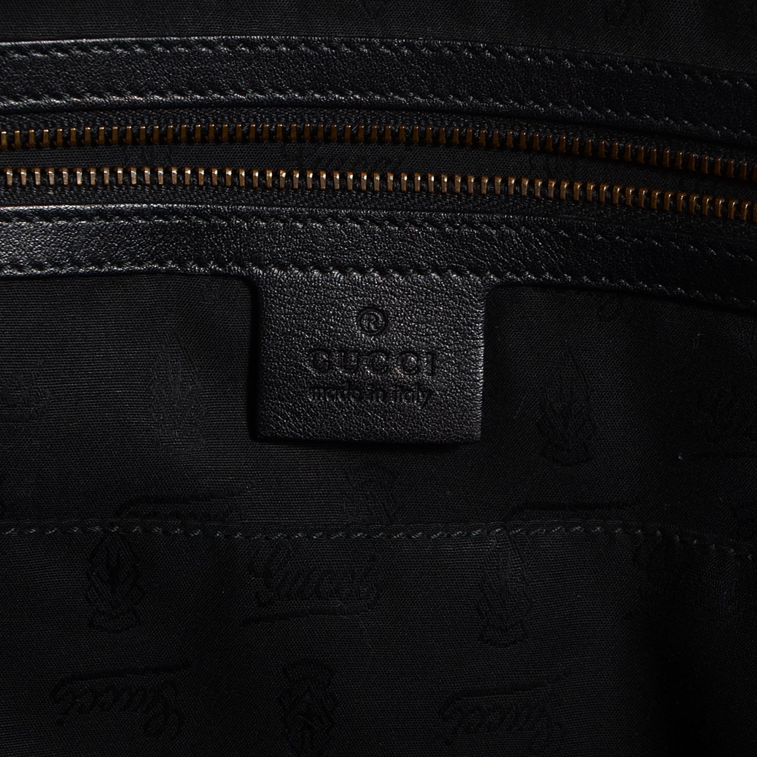 Gucci Suede Medium 1973 Top Handle Satchel Black 6 of 7