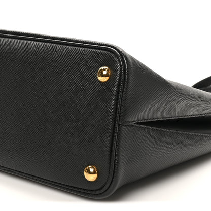 Prada Saffiano Small Ingrid Top Handle Bag Black 9 of 9