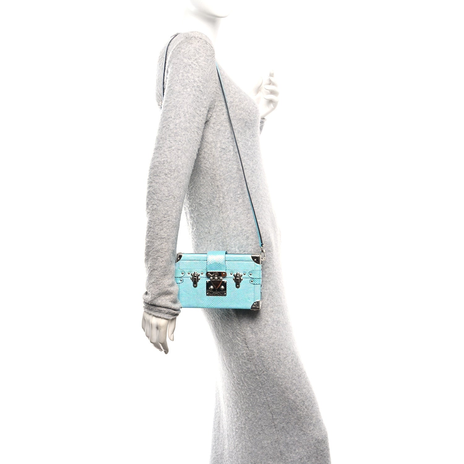Louis Vuitton Iridescent Karung Petite Malle Blue Petrol 1835222