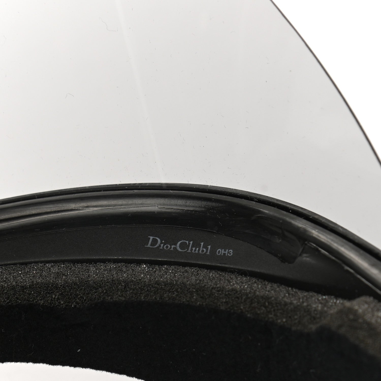 Christian Dior Mirrored DiorClub1 Sun Visor Black 9 of 9