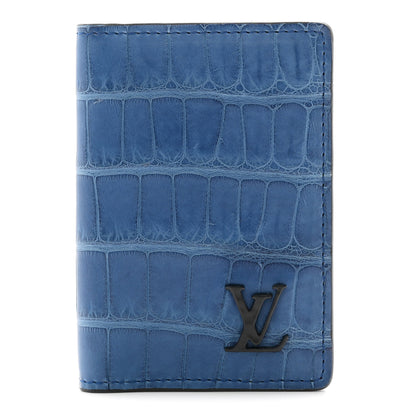 Louis Vuitton Alligator Pocket Organizer Blue 1 of 7
