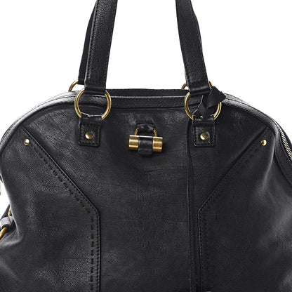 Saint Laurent Calfskin Oversized Muse Black 6 of 8