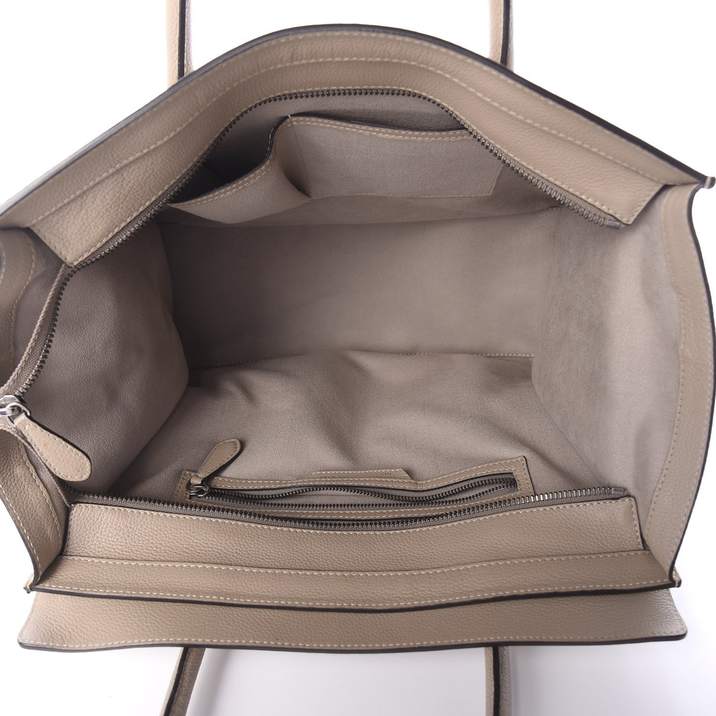 Drummed Calfskin Shoulder Luggage Dune