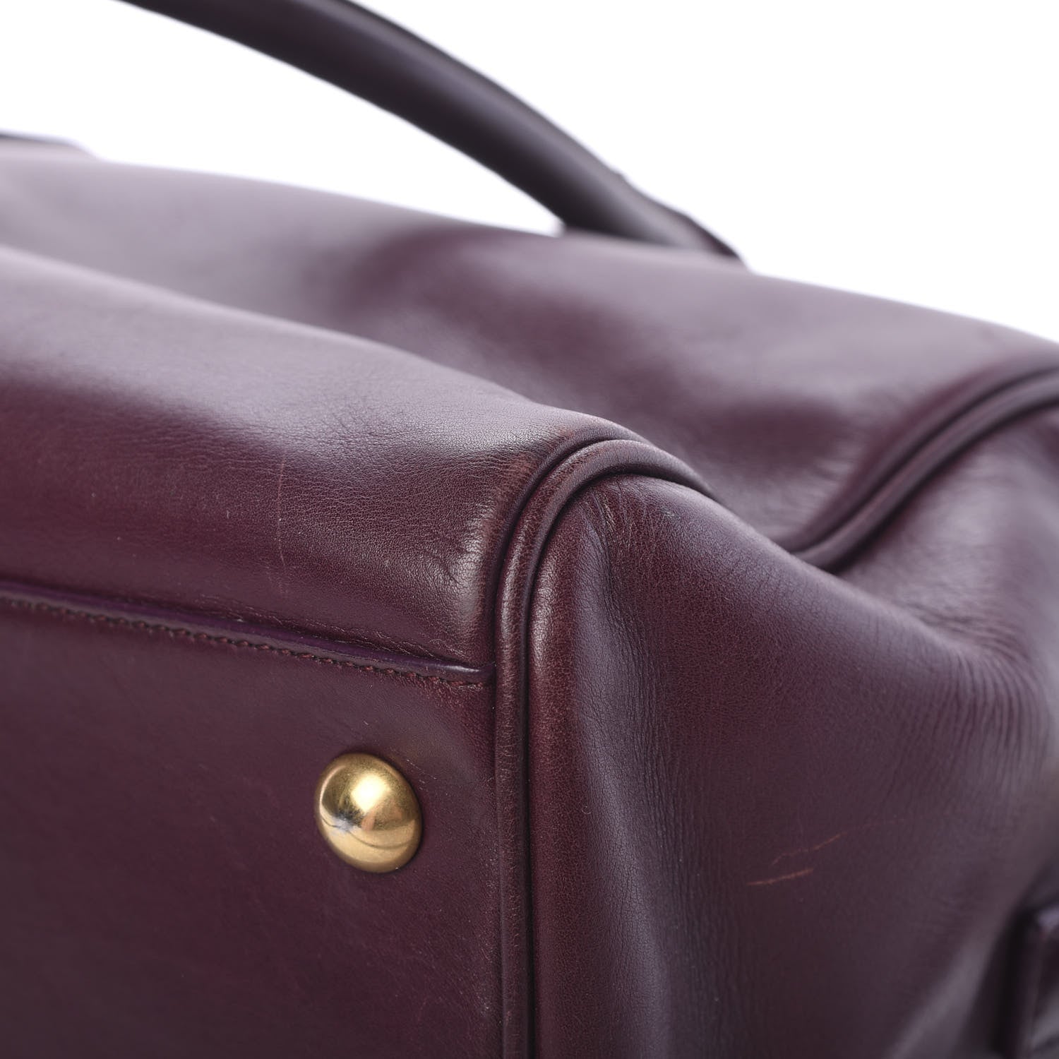 Saint Laurent Calfskin Classic Duffle 6 Amarena 10 of 21