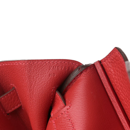 Hermes Togo Birkin 35 Rouge Casaque 6 of 12