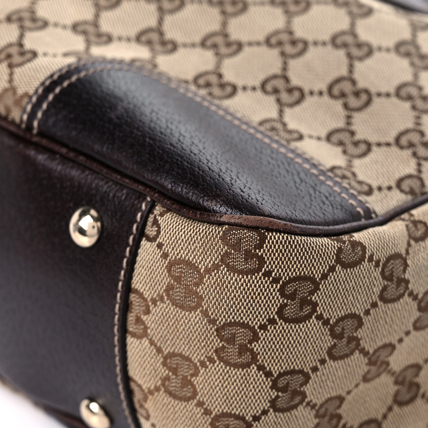 Gucci Monogram Medium Princy Tote Dark Brown 9 of 14