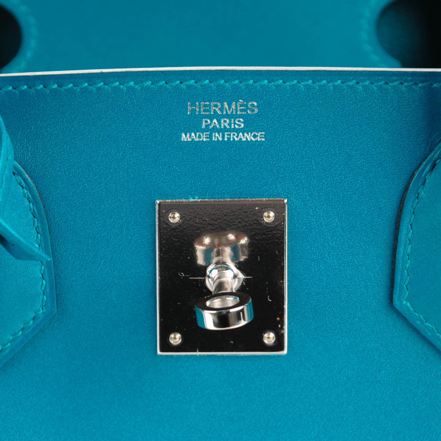 Hermes Tadelakt Birkin 30 Bleu Izmir 12 of 25