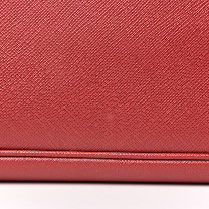 Prada Saffiano Large Galleria Double Zip Tote Fuoco 14 of 19