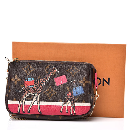 Louis Vuitton Monogram 2017 Christmas Animation Mini Pochette Accessories 7 of 7