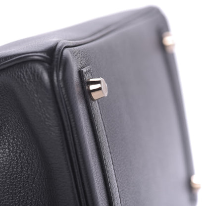 Hermes Taurillon Novillo Shiny Niloticus Crocodile Birkin Touch 30 Black 7 of 32