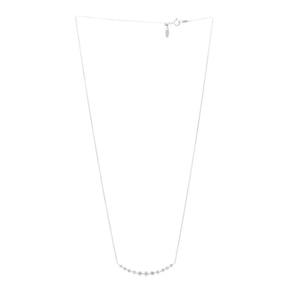 Parker & West by FASHIONPHILE 18K White Gold Diamond 1.00ctw Graduated Station Necklace 3 of 5