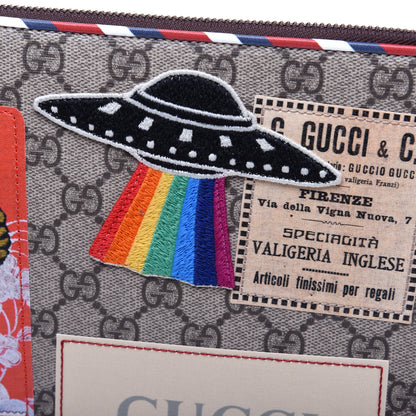 Gucci GG Supreme Monogram Courrier Documents Holder Beige New Acero 11 of 12
