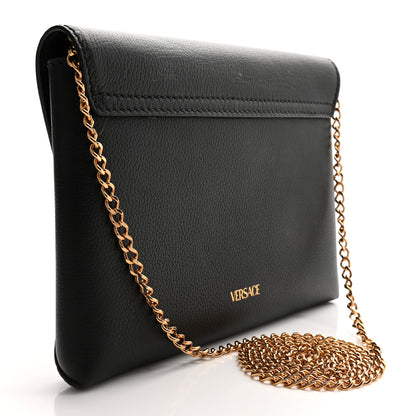 Versace Grained Calfskin La Medusa Chain Crossbody Bag Black 2 of 9