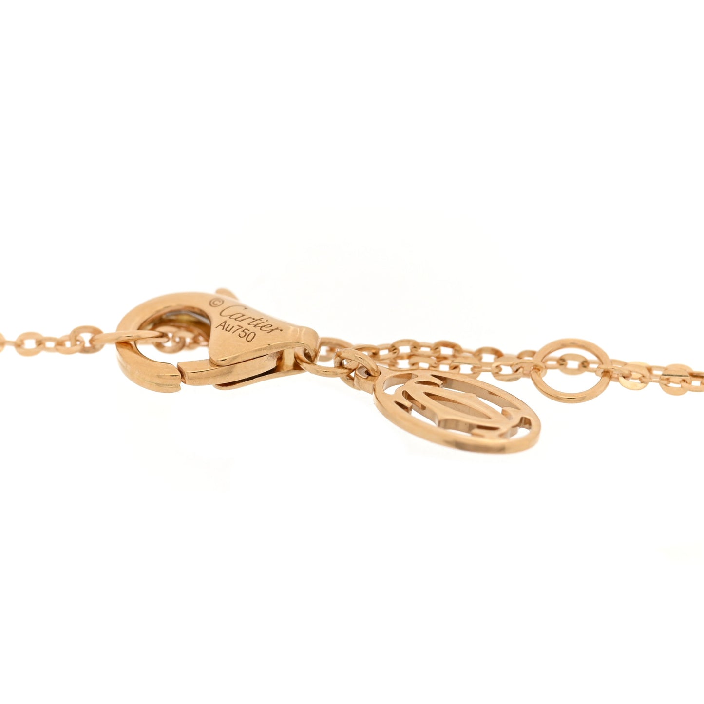 18K Pink Yellow White Gold Trinity Bracelet