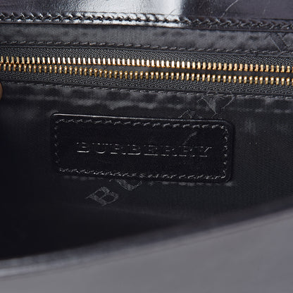 Burberry Polished Bridle Calfskin Katherine Crossbody Clutch Black 6 of 9