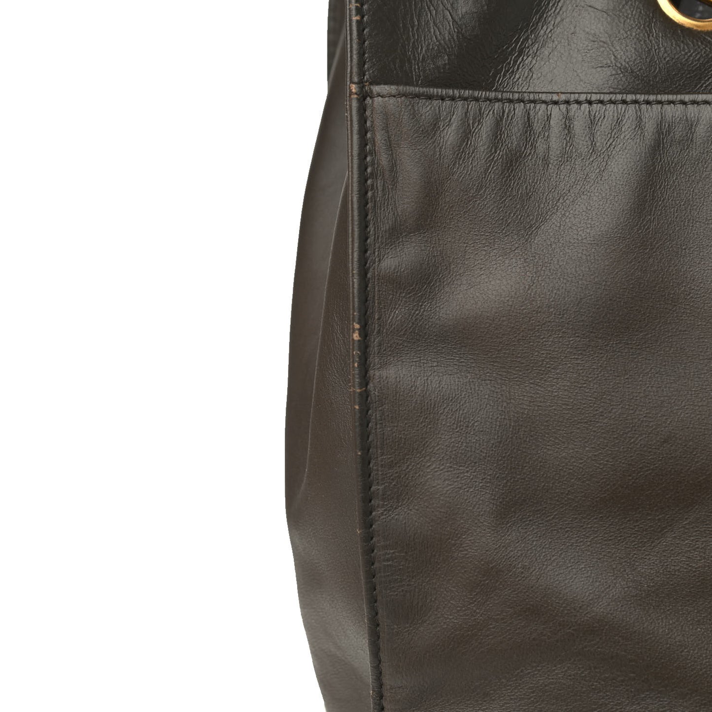 Lambskin CC Tote Brown