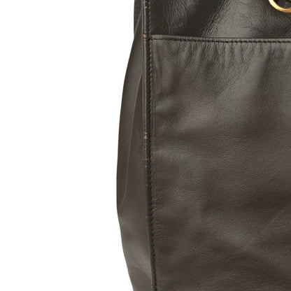 Chanel Lambskin CC Tote Brown 11 of 12