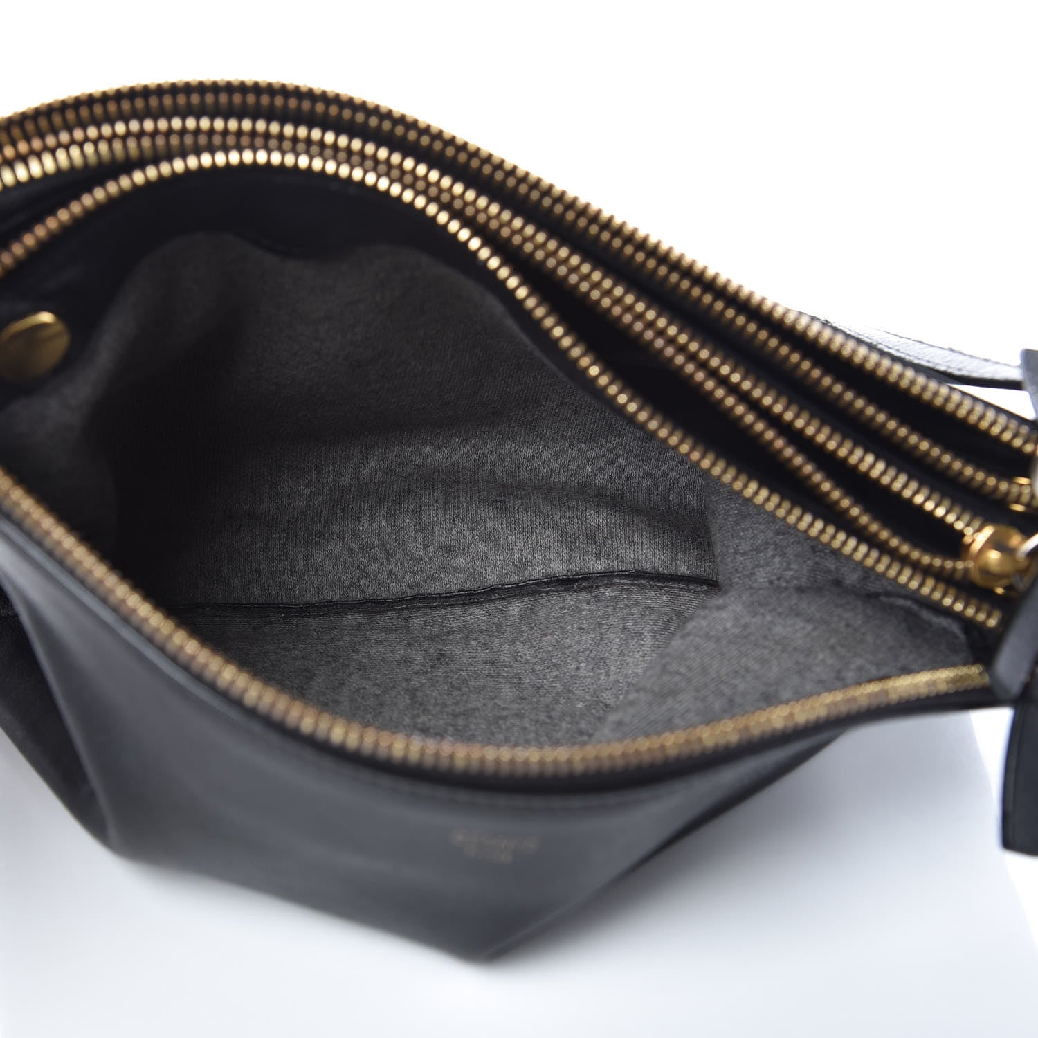 Celine Lambskin Small Trio Crossbody Bag Black 5 of 16