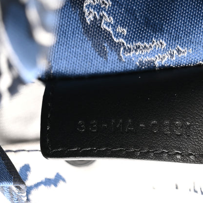 Christian Dior Technical Fabric Embroidered Palm Tree Toile De Jouy DiorTravel Pouch Blue 7 of 12