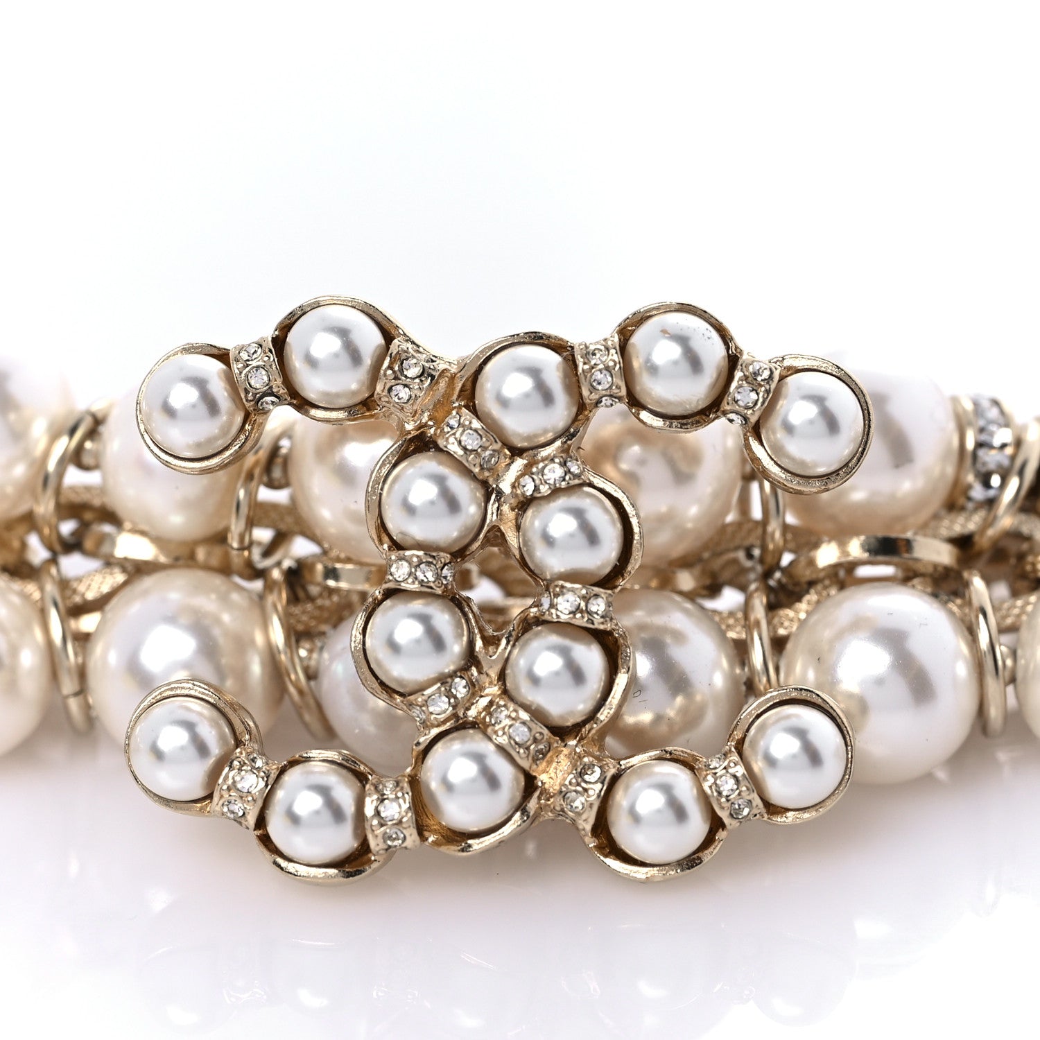Chanel Pearl Crystal Chain CC Belt 4 of 5