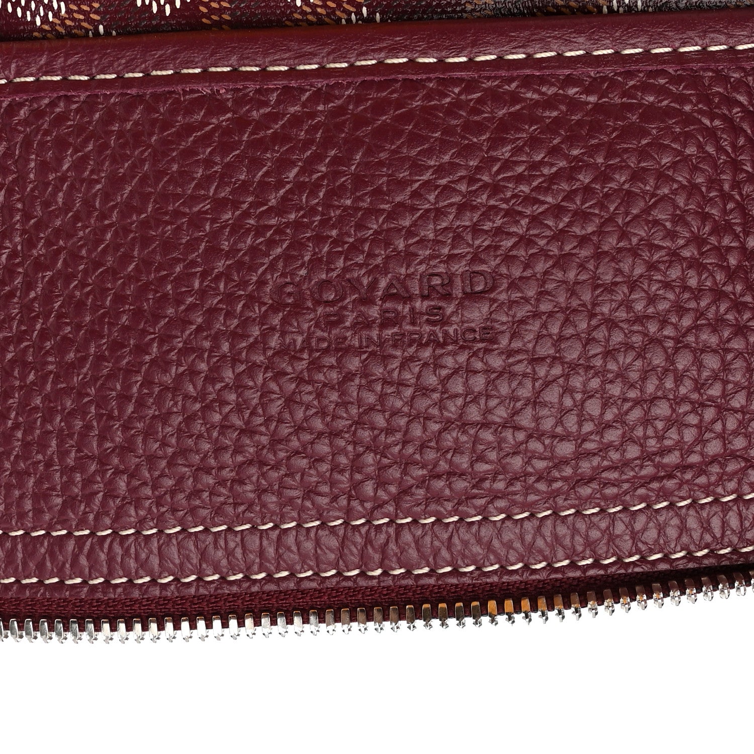 Goyard Goyardine Sac Hardy Pet Carrier PM Burgundy 7 of 16
