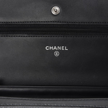 Chanel Caviar Timeless CC Wallet On Chain WOC Black 6 of 11