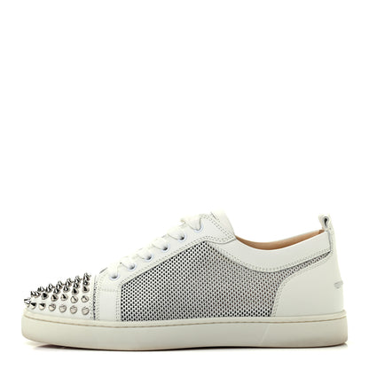 Christian Louboutin Nappa Spikes Womens Vieira Flat Sneakers 41 Latte Light Gold 1 of 11