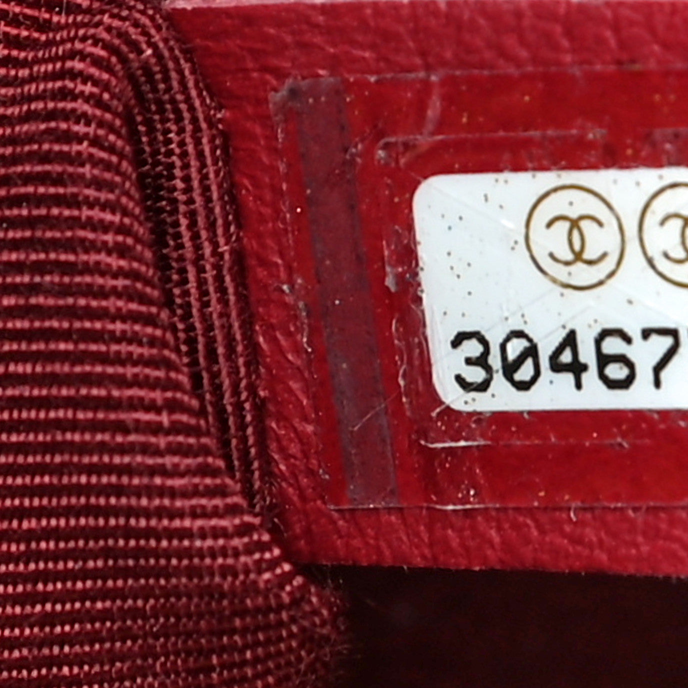 Chanel Calfskin Quilted Crystal Pearls Fold Over Shopping Tote Burgundy 8 of 14