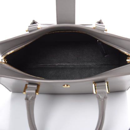 Saint Laurent Smooth Calfskin Small Cabas Monogram Taupe 5 of 9