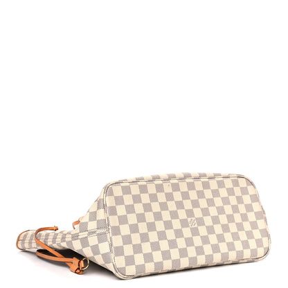 Louis Vuitton Damier Azur Neo Neverfull MM Rose Ballerine 3 of 16