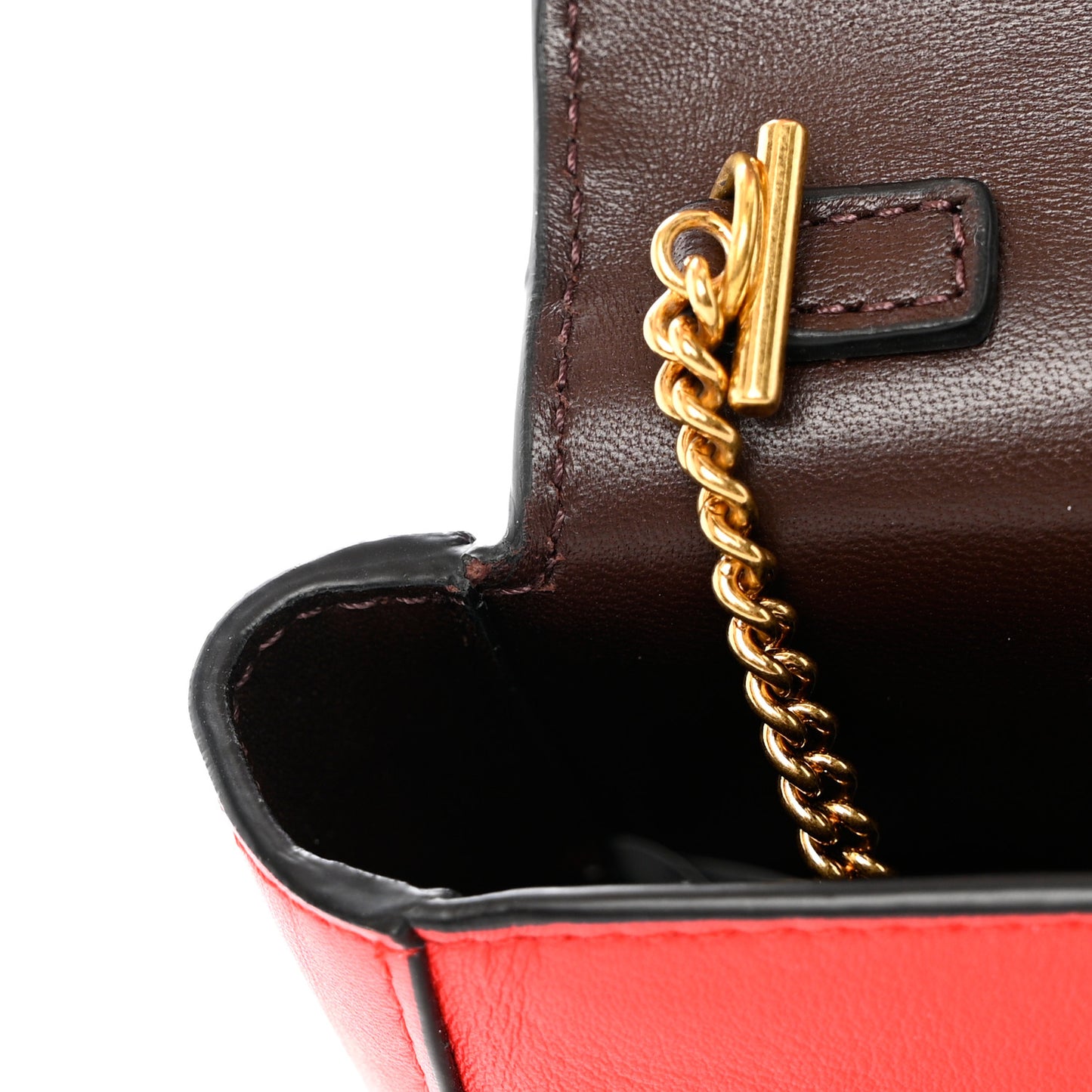 Vitello Virtus Mini Chain Bag Eros Flame Red